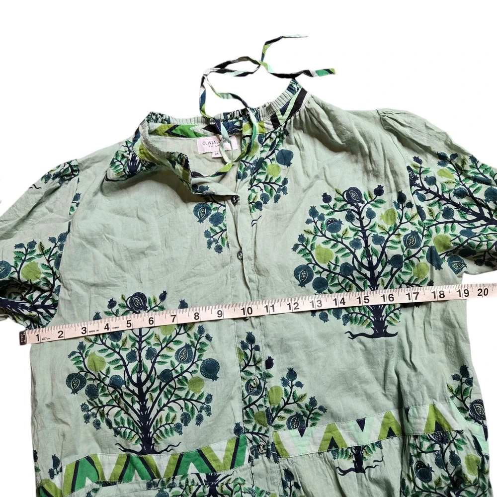 Olivia James The Label‎ Green Floral Rosie Orchard Maxi Dress Size: M